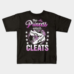 This princess wears cleats Kids T-Shirt